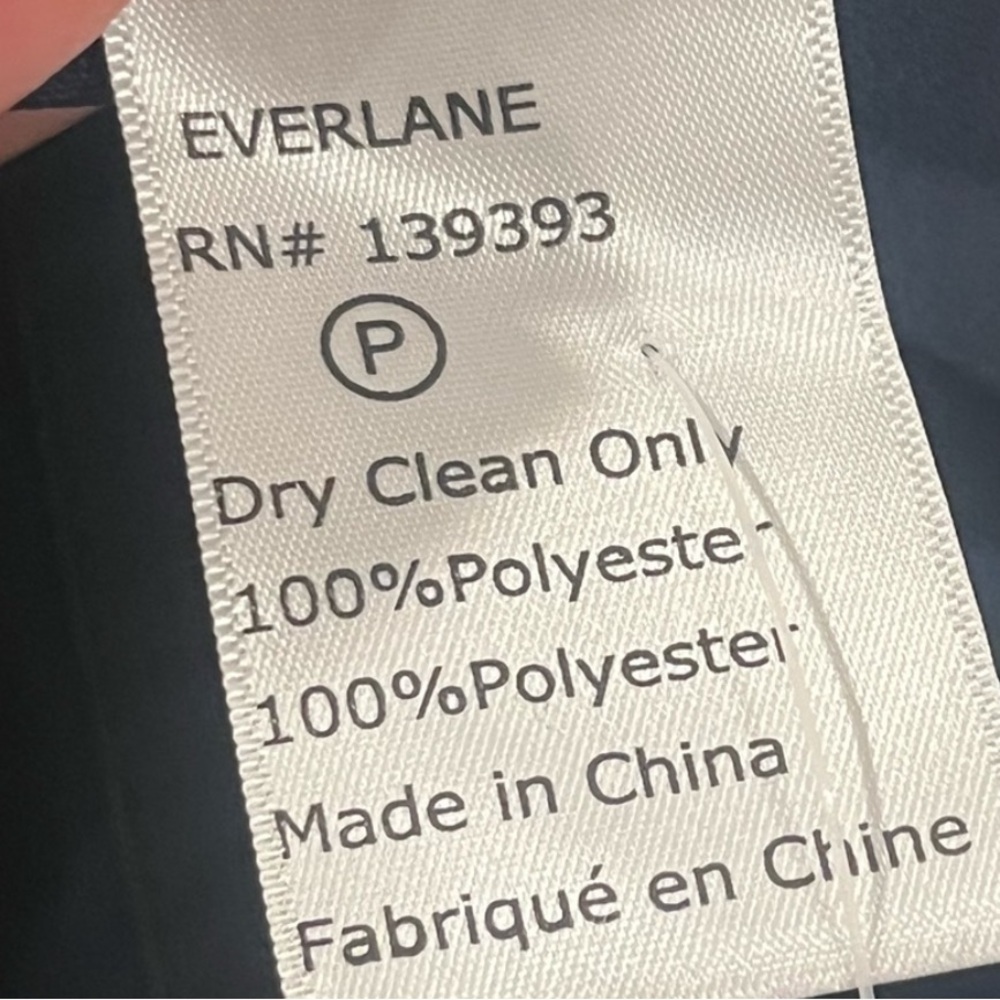 Everlane Navy Blue Pleated Midi Skirt Size 2 - Picture 5 of 8